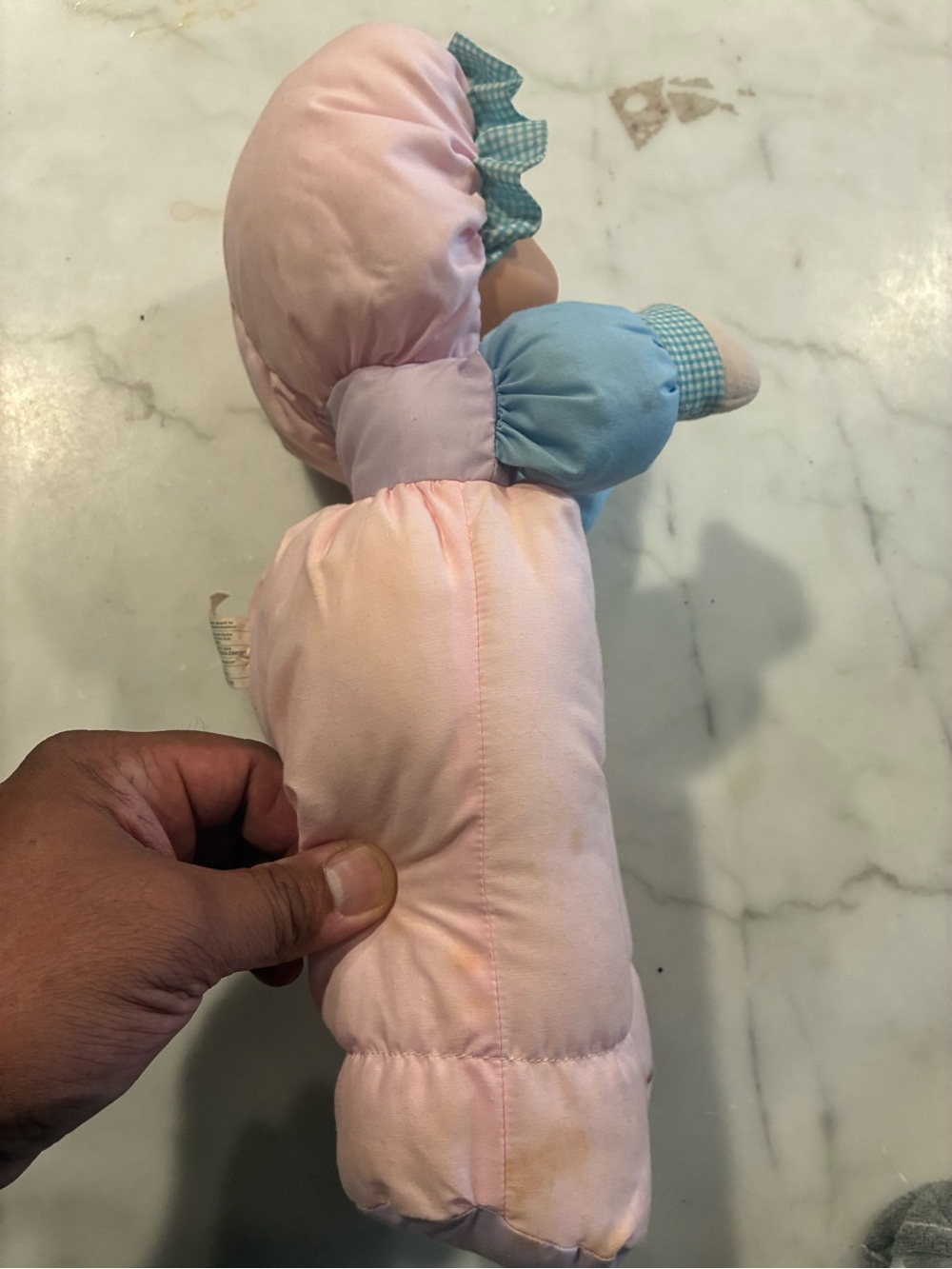 Vintage Puffalump Kids 13" Plush Fisher Price Stuffed Baby Doll Pink 1990 - Picture 2 of 6